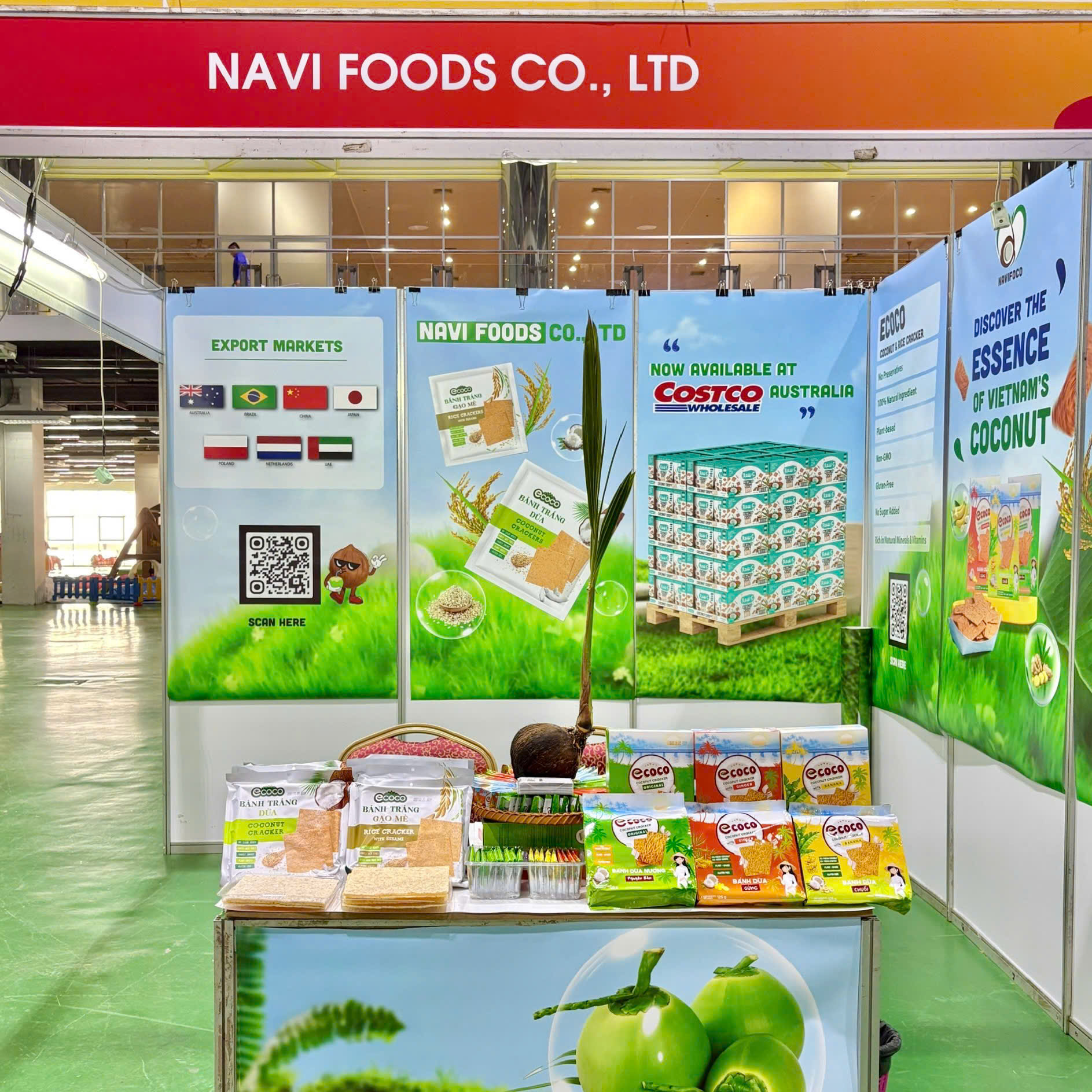 NAVI FOODS tham gia VIETLAO EXPO 2026 tại Viêng Chăn, giới thiệu sản phẩm ECOCO và kết nối cơ hội hợp tác, mở rộng thị trường tại Lào.