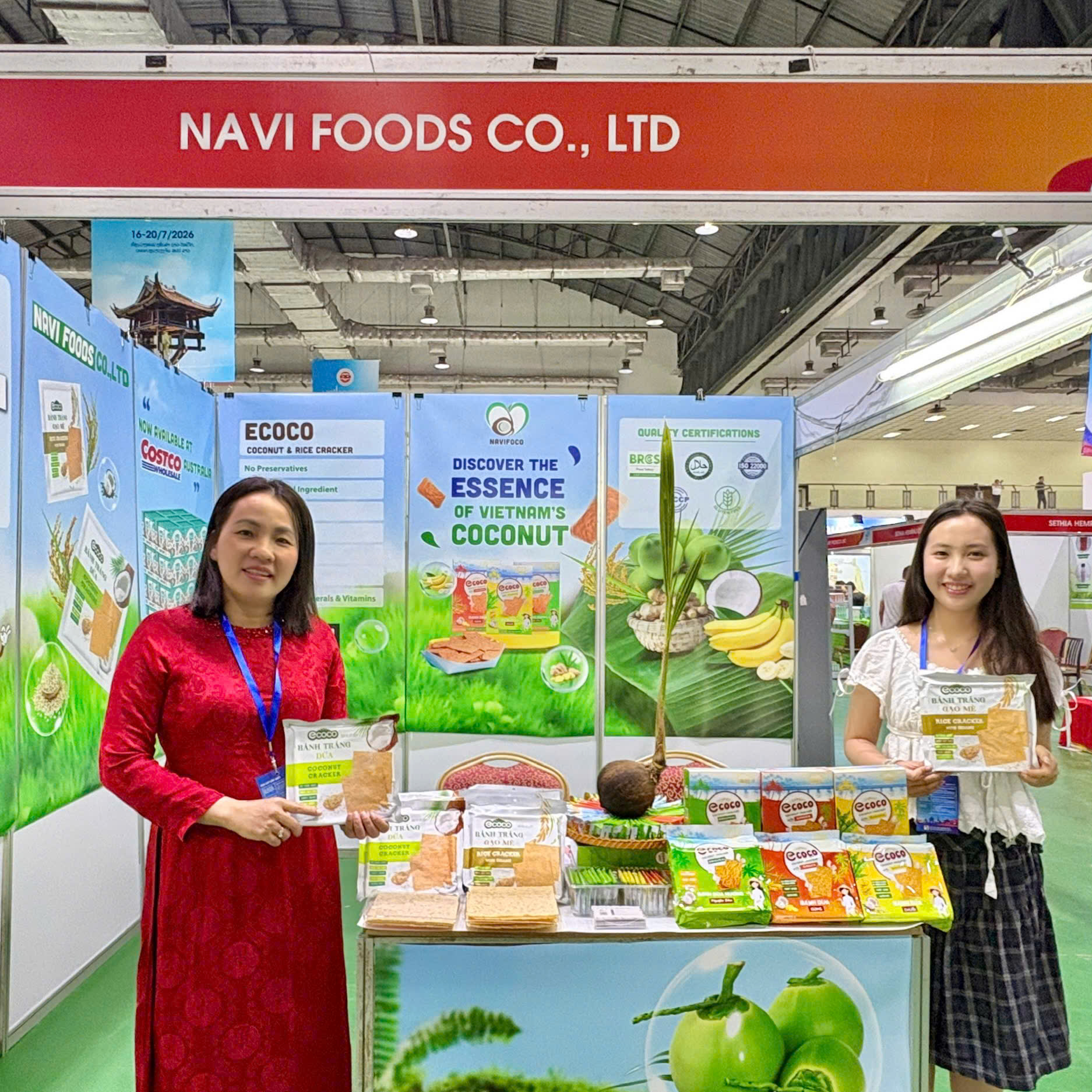NAVI FOODS tham gia VIETLAO EXPO 2026 tại Viêng Chăn, giới thiệu sản phẩm ECOCO và kết nối cơ hội hợp tác, mở rộng thị trường tại Lào.